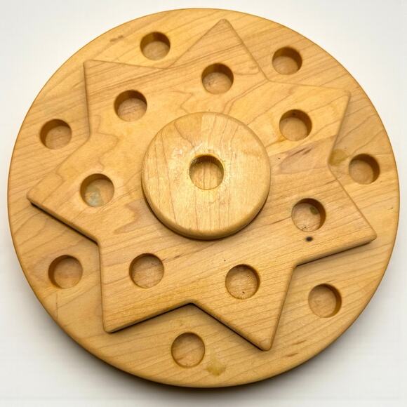 Waldorf Celebration Ring Grimms Beeswax Candles Hand Made Painted Lot - Picture 2 of 8